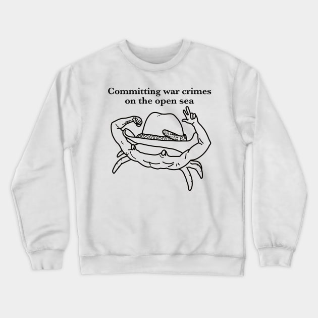 Crab Cowboy Muscle Flex Crewneck Sweatshirt by FallenClock